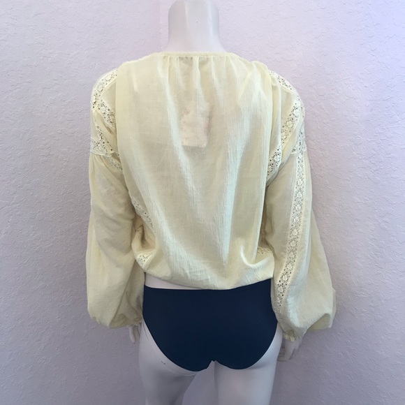 Free People NWT Maria Maria lace & crochet blouse - Picture 6 of 7